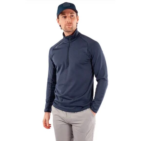 Galvin Green Men’s Big&Tall Size XXL Golf 1/2 Zip Drake INSULA Pullover Navy - Picture 1 of 10